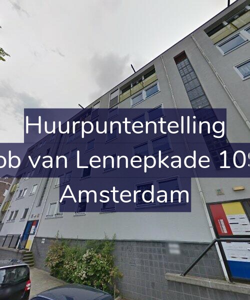 Foto gevel Huurpuntentelling voor Jacob van Lennepkade 109-A, Amsterdam