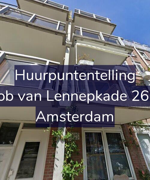 Foto gevel Huurpuntentelling voor Jacob van Lennepkade 260-E, Amsterdam