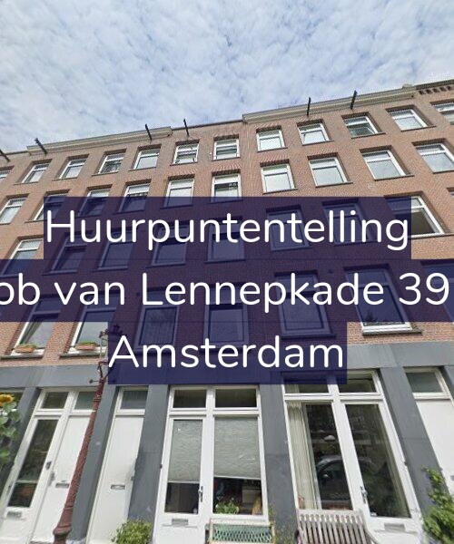 Foto gevel Huurpuntentelling voor Jacob van Lennepkade 390-3, Amsterdam