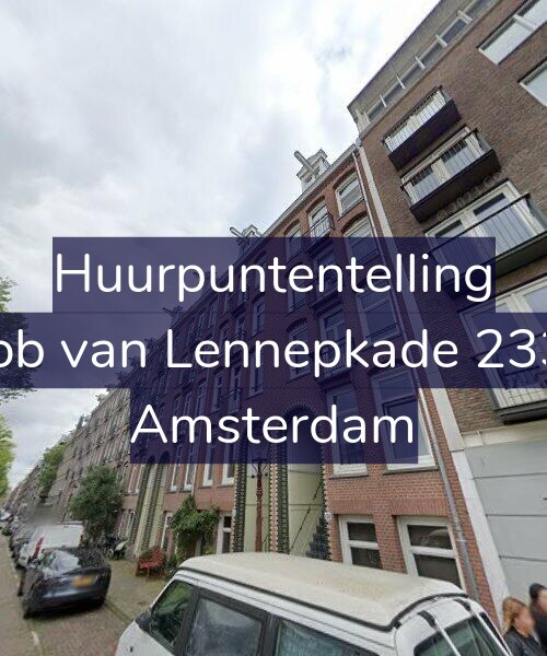 Foto gevel Huurpuntentelling voor Jacob van Lennepkade 233-H, Amsterdam