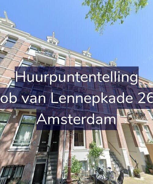 Foto gevel Huurpuntentelling voor Jacob van Lennepkade 26-O, Amsterdam