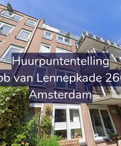 Foto gevel Huurpuntentelling voor Jacob van Lennepkade 266-A, Amsterdam