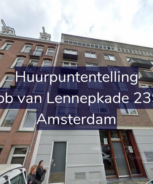 Foto gevel Huurpuntentelling voor Jacob van Lennepkade 239-C, Amsterdam
