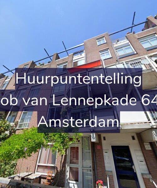 Foto gevel Huurpuntentelling voor Jacob van Lennepkade 64-A, Amsterdam