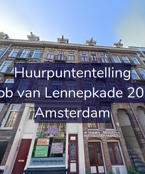 Foto gevel Huurpuntentelling voor Jacob van Lennepkade 205-3, Amsterdam
