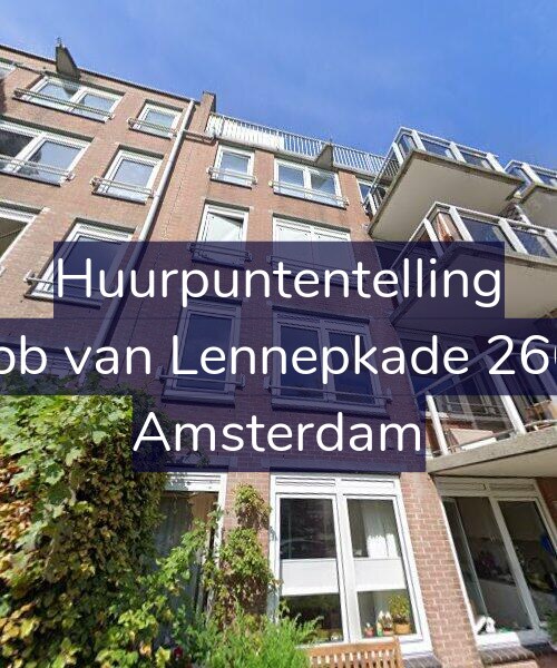 Foto gevel Huurpuntentelling voor Jacob van Lennepkade 266-B, Amsterdam