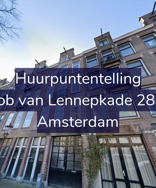 Foto gevel Huurpuntentelling voor Jacob van Lennepkade 287-3, Amsterdam