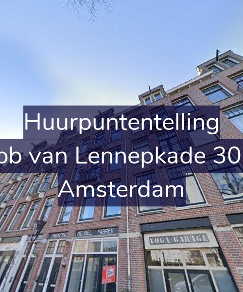 Foto gevel Huurpuntentelling voor Jacob van Lennepkade 307-3, Amsterdam