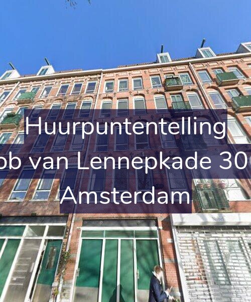 Foto gevel Huurpuntentelling voor Jacob van Lennepkade 300-B, Amsterdam