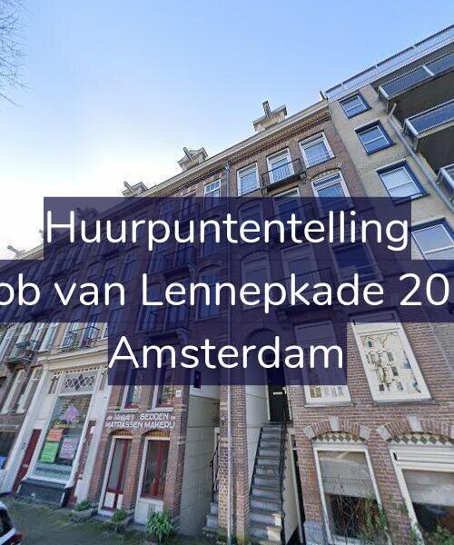 Foto gevel Huurpuntentelling voor Jacob van Lennepkade 207-3, Amsterdam