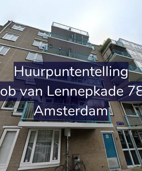 Foto gevel Huurpuntentelling voor Jacob van Lennepkade 78-H, Amsterdam