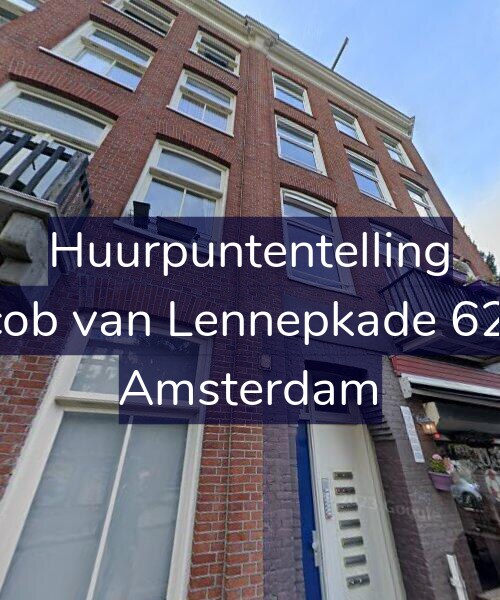 Foto gevel Huurpuntentelling voor Jacob van Lennepkade 62-B, Amsterdam