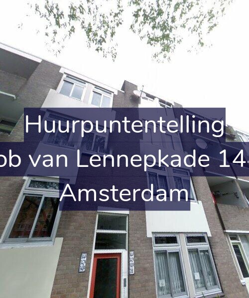 Foto gevel Huurpuntentelling voor Jacob van Lennepkade 144-B, Amsterdam