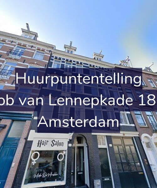 Foto gevel Huurpuntentelling voor Jacob van Lennepkade 185-3, Amsterdam