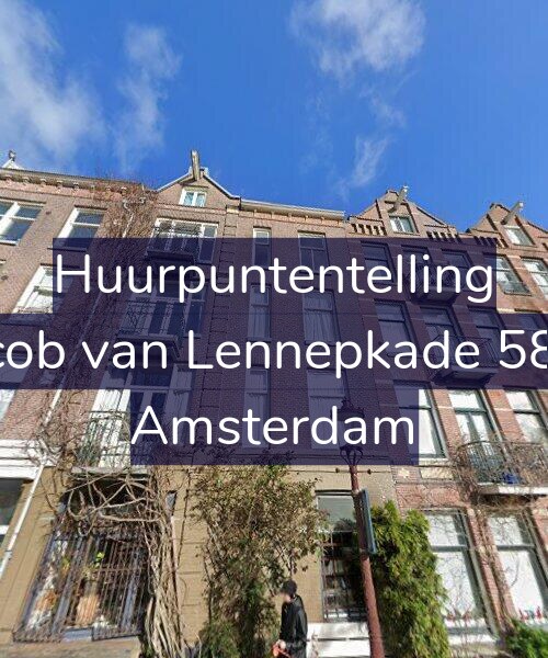 Foto gevel Huurpuntentelling voor Jacob van Lennepkade 58-1, Amsterdam
