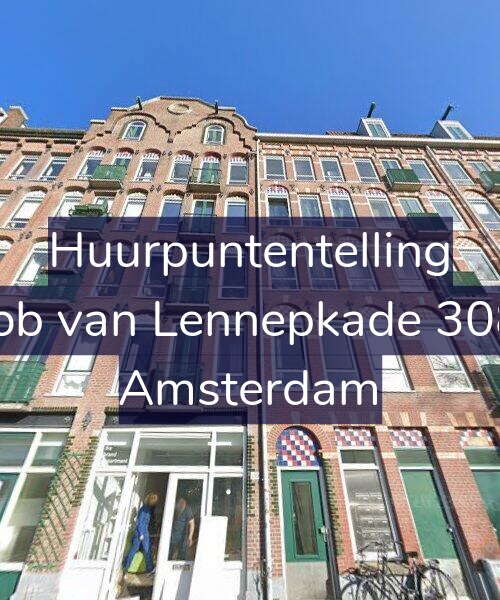 Foto gevel Huurpuntentelling voor Jacob van Lennepkade 308-B, Amsterdam