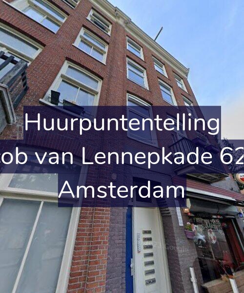 Foto gevel Huurpuntentelling voor Jacob van Lennepkade 62-A, Amsterdam