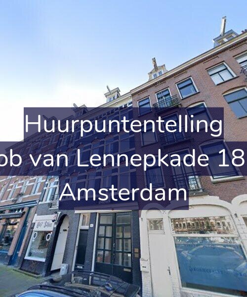 Foto gevel Huurpuntentelling voor Jacob van Lennepkade 187-3, Amsterdam