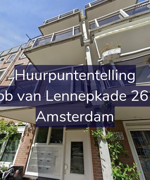 Foto gevel Huurpuntentelling voor Jacob van Lennepkade 262-C, Amsterdam