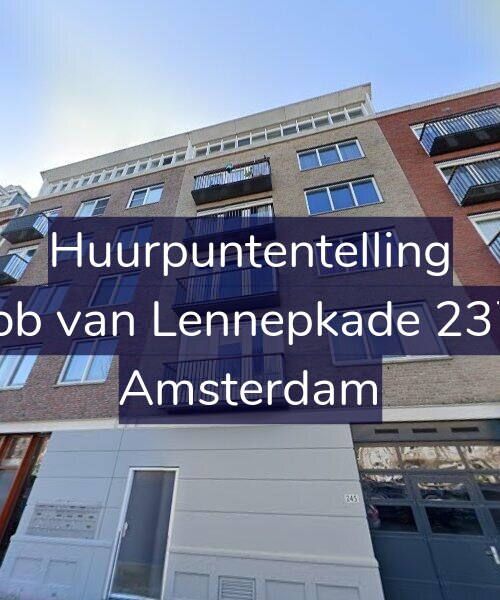 Foto gevel Huurpuntentelling voor Jacob van Lennepkade 237-A, Amsterdam