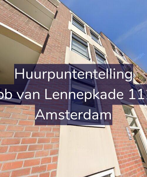 Foto gevel Huurpuntentelling voor Jacob van Lennepkade 112-A, Amsterdam