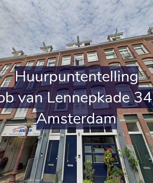 Foto gevel Huurpuntentelling voor Jacob van Lennepkade 342-1, Amsterdam