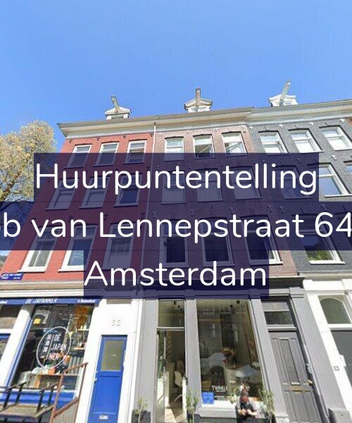 Foto gevel Huurpuntentelling voor Jacob van Lennepstraat 64-2A, Amsterdam