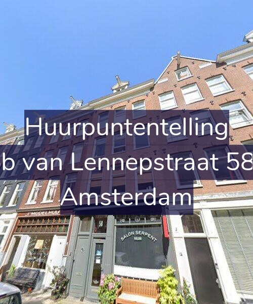 Foto gevel Huurpuntentelling voor Jacob van Lennepstraat 58-3A, Amsterdam