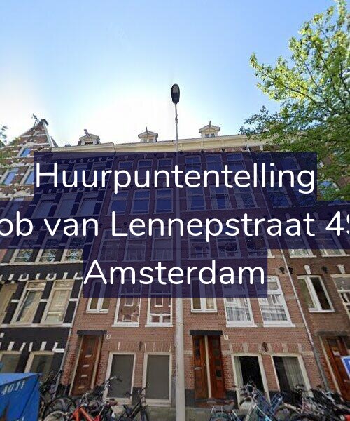 Foto gevel Huurpuntentelling voor Jacob van Lennepstraat 49-1, Amsterdam