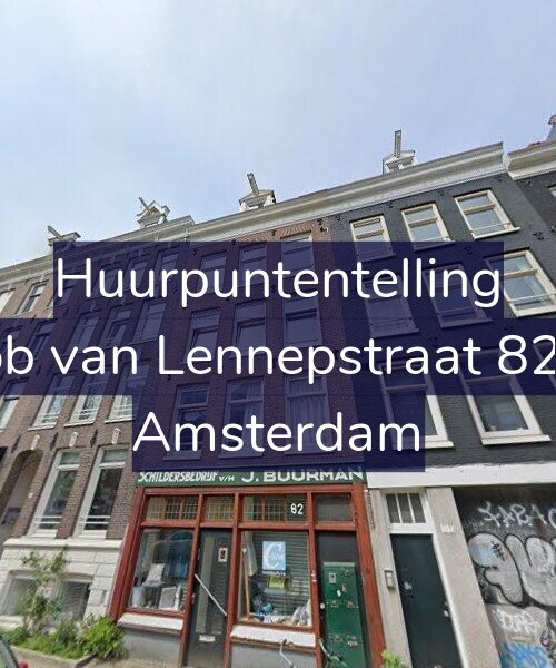 Foto gevel Huurpuntentelling voor Jacob van Lennepstraat 82-1V, Amsterdam