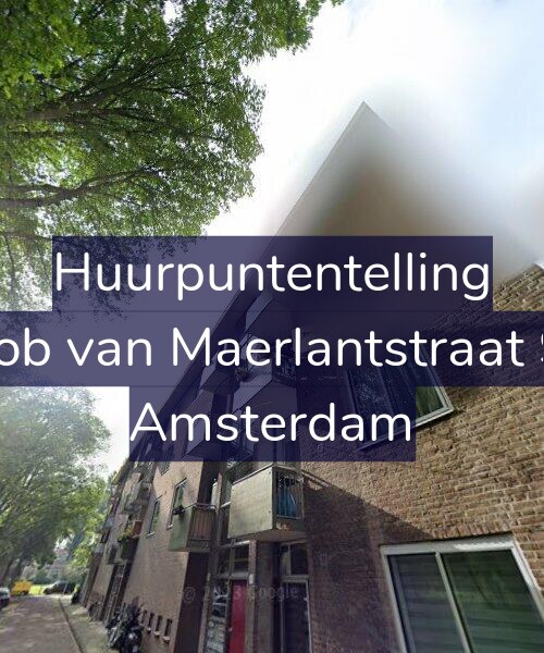 Foto gevel Huurpuntentelling voor Jacob van Maerlantstraat 9-2, Amsterdam