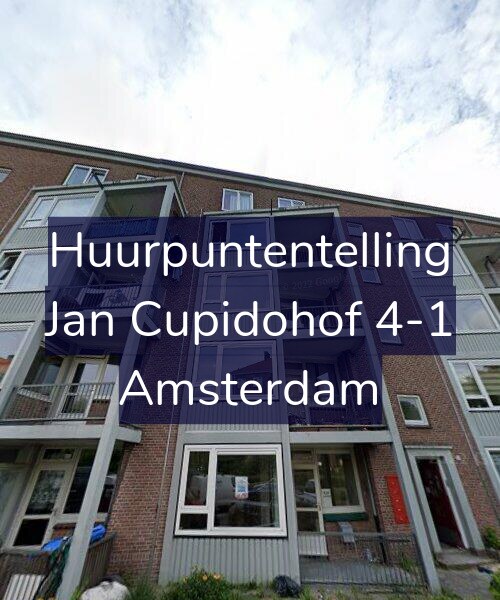 Foto gevel Huurpuntentelling voor Jan Cupidohof 4-1, Amsterdam