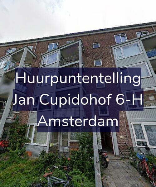 Foto gevel Huurpuntentelling voor Jan Cupidohof 6-H, Amsterdam