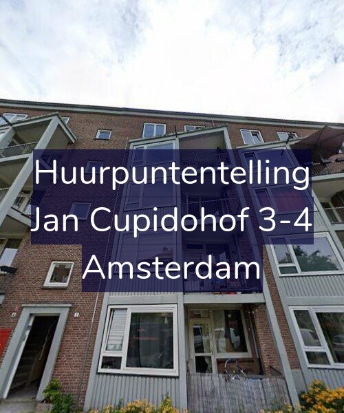 Foto gevel Huurpuntentelling voor Jan Cupidohof 3-4, Amsterdam