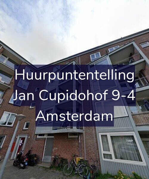 Foto gevel Huurpuntentelling voor Jan Cupidohof 9-4, Amsterdam