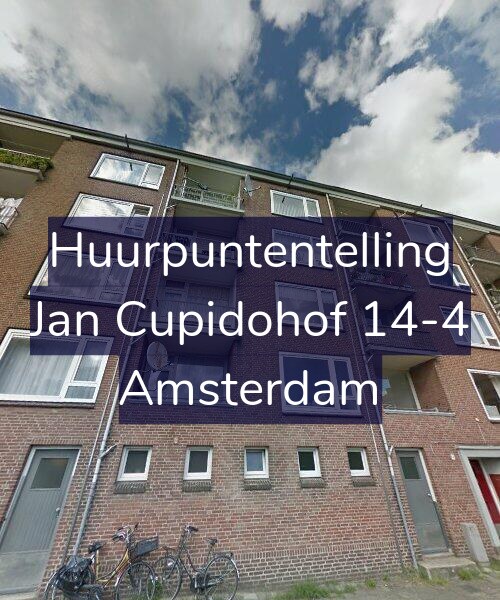 Foto gevel Huurpuntentelling voor Jan Cupidohof 14-4, Amsterdam