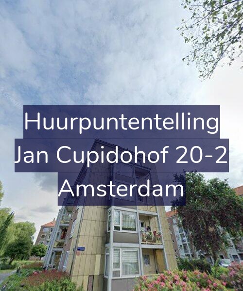 Foto gevel Huurpuntentelling voor Jan Cupidohof 20-2, Amsterdam