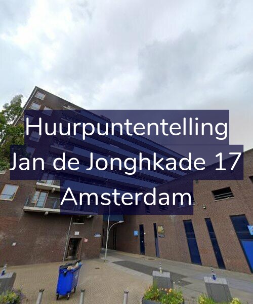 Foto gevel Huurpuntentelling voor Jan de Jonghkade 17, Amsterdam