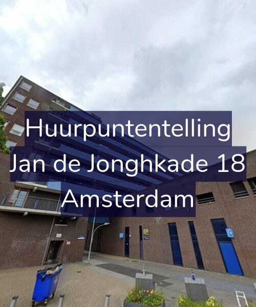 Foto gevel Huurpuntentelling voor Jan de Jonghkade 18, Amsterdam
