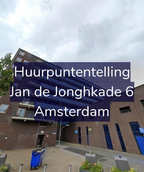 Foto gevel Huurpuntentelling voor Jan de Jonghkade 6, Amsterdam