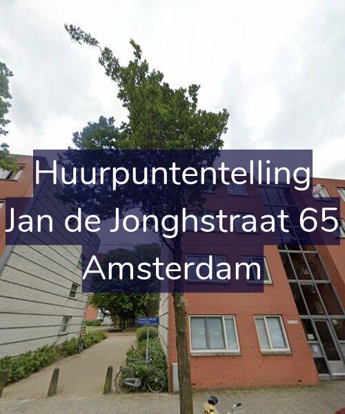 Foto gevel Huurpuntentelling voor Jan de Jonghstraat 65, Amsterdam