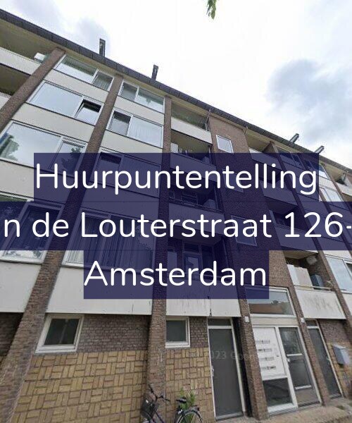 Foto gevel Huurpuntentelling voor Jan de Louterstraat 126-1, Amsterdam
