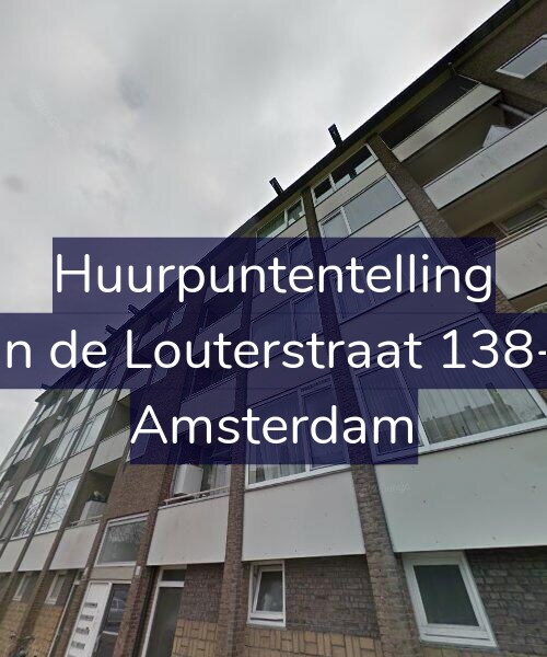 Foto gevel Huurpuntentelling voor Jan de Louterstraat 138-3, Amsterdam