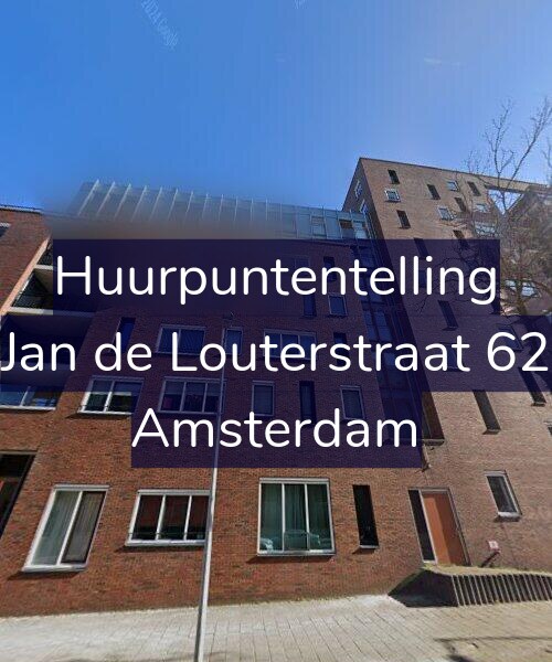 Foto gevel Huurpuntentelling voor Jan de Louterstraat 62, Amsterdam