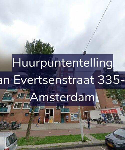 Foto gevel Huurpuntentelling voor Jan Evertsenstraat 335-3, Amsterdam