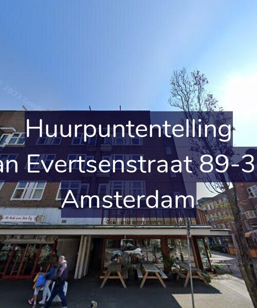 Foto gevel Huurpuntentelling voor Jan Evertsenstraat 89-3A, Amsterdam