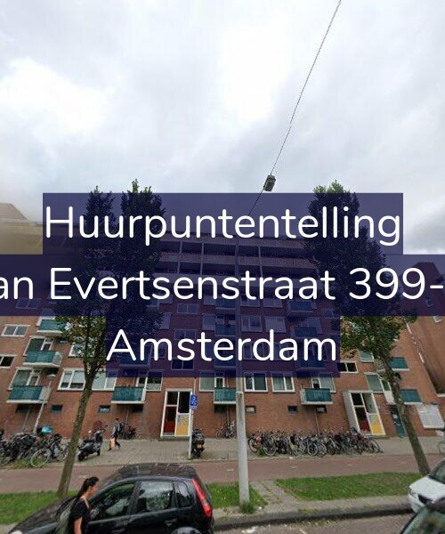 Foto gevel Huurpuntentelling voor Jan Evertsenstraat 399-2, Amsterdam