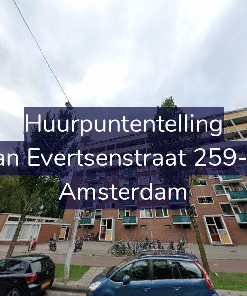 Foto gevel Huurpuntentelling voor Jan Evertsenstraat 259-3, Amsterdam