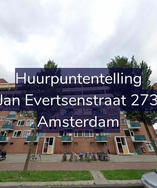 Foto gevel Huurpuntentelling voor Jan Evertsenstraat 273, Amsterdam