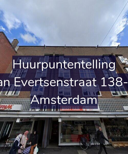Foto gevel Huurpuntentelling voor Jan Evertsenstraat 138-2, Amsterdam